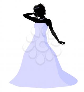 Royalty Free Clipart Image of a Bride