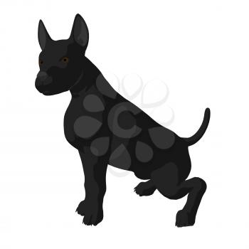 Royalty Free Clipart Image of a Dog Silhouette