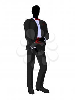 Royalty Free Clipart Image of a Bridegroom