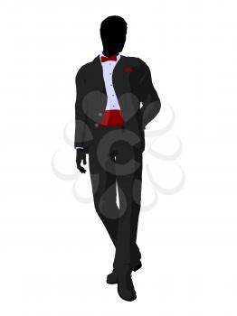 Royalty Free Clipart Image of a Bridegroom