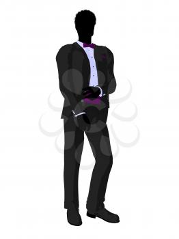 Royalty Free Clipart Image of a Bridegroom