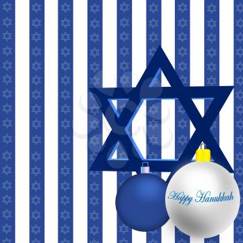 Royalty Free Clipart Image of a Hanukkah Background