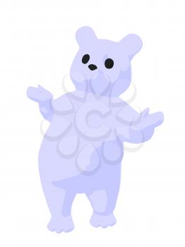 Royalty Free Clipart Image of a White Bear