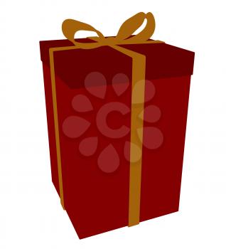 Gift box on a white background