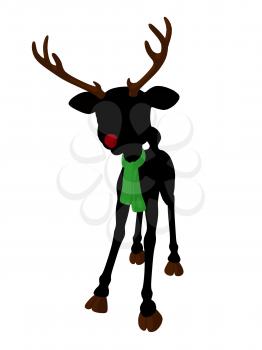 Royalty Free Clipart Image of a Deer