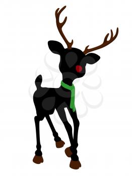 Royalty Free Clipart Image of a Deer