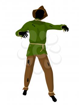 Royalty Free Clipart Image of a Scarecrow