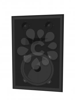 Illustration of a speaker on a white background