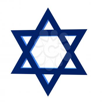 Royalty Free Clipart Image of a Star of David