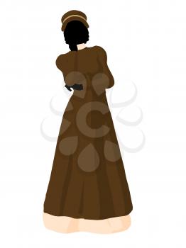 Royalty Free Clipart Image of a Victorian Woman