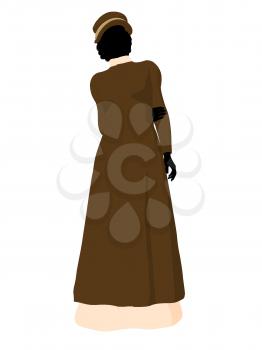 Royalty Free Clipart Image of a Victorian Woman