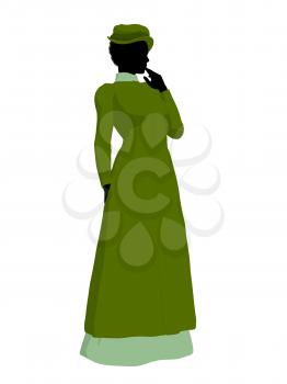 Royalty Free Clipart Image of a Victorian Woman