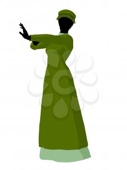 Royalty Free Clipart Image of a Victorian Woman