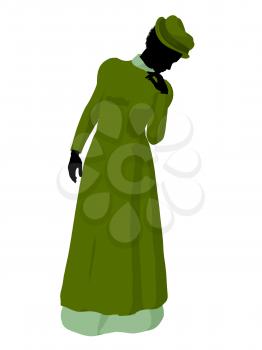 Royalty Free Clipart Image of a Victorian Woman