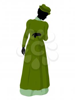 Royalty Free Clipart Image of a Victorian Woman