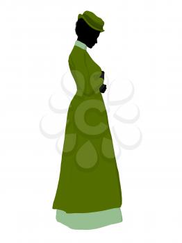 Royalty Free Clipart Image of a Victorian Woman