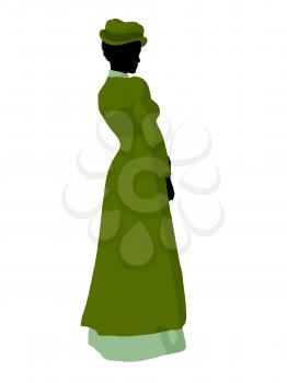 Royalty Free Clipart Image of a Victorian Woman