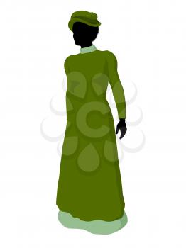 Royalty Free Clipart Image of a Victorian Woman