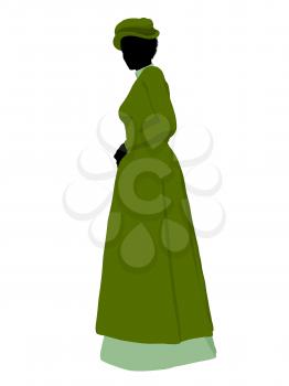 Royalty Free Clipart Image of a Victorian Woman