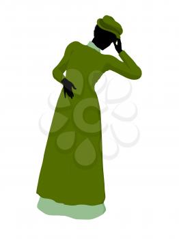 Royalty Free Clipart Image of a Victorian Woman