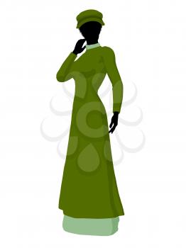 Royalty Free Clipart Image of a Victorian Woman