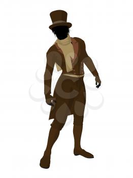 Royalty Free Clipart Image of a Victorian Man