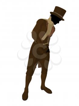 Royalty Free Clipart Image of a Victorian Man