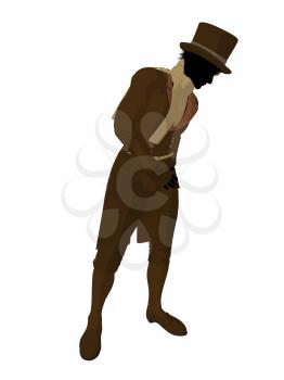 Royalty Free Clipart Image of a Victorian Man