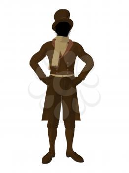 Royalty Free Clipart Image of a Victorian Man