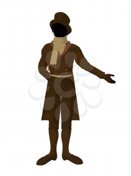 Royalty Free Clipart Image of a Victorian Man