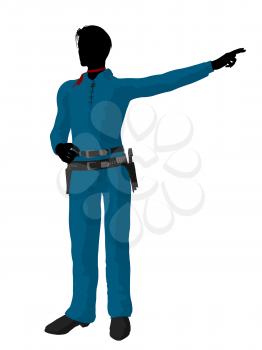 Royalty Free Clipart Image of a Cowboy