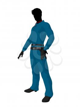 Royalty Free Clipart Image of a Cowboy