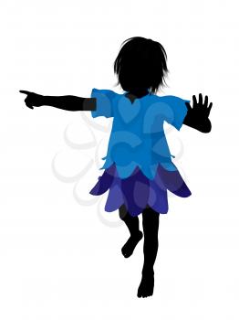 Royalty Free Clipart Image of a Boy Fairy