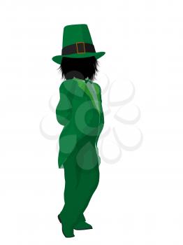 Royalty Free Clipart Image of a Leprechaun