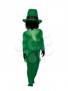 Royalty Free Clipart Image of a Leprechaun