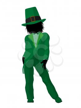 Royalty Free Clipart Image of a Leprechaun