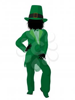 Royalty Free Clipart Image of a Leprechaun