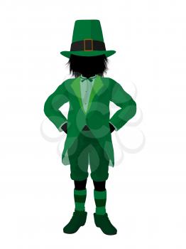 Royalty Free Clipart Image of a Leprechaun