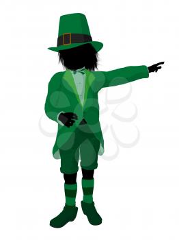 Royalty Free Clipart Image of a Leprechaun