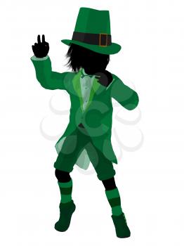 Royalty Free Clipart Image of a Leprechaun