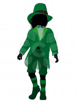 Royalty Free Clipart Image of a Leprechaun