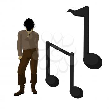 Ludwig van Beethoven musical notes on a white background