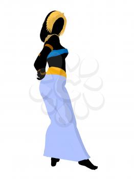 Royalty Free Clipart Image of an Egyptian Woman