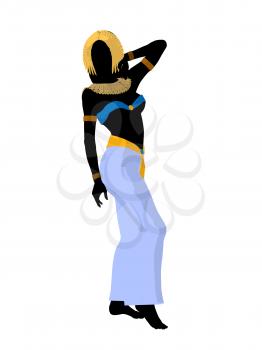 Royalty Free Clipart Image of an Egyptian Woman