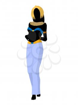 Royalty Free Clipart Image of an Egyptian Woman