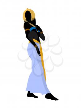 Royalty Free Clipart Image of an Egyptian Woman