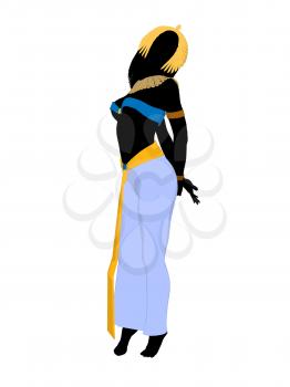 Royalty Free Clipart Image of an Egyptian Woman