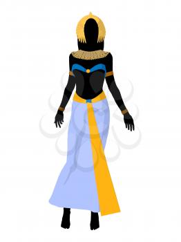 Royalty Free Clipart Image of an Egyptian Woman