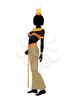 Royalty Free Clipart Image of an Egyptian Woman