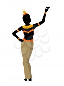 Royalty Free Clipart Image of an Egyptian Woman